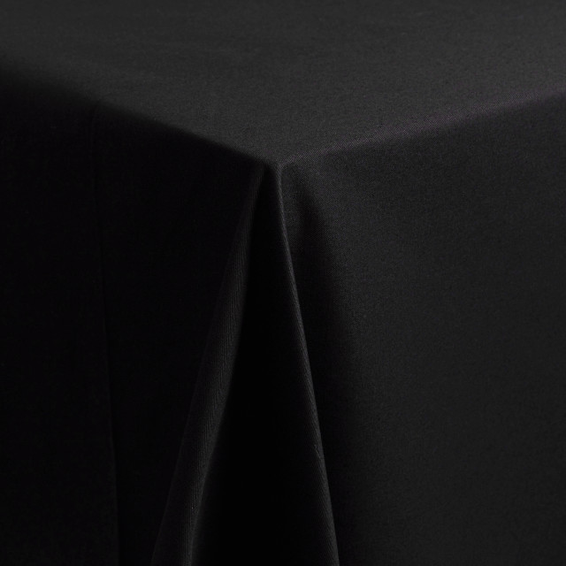 DSA Black Pure Cotton Rectangular Tablecloth