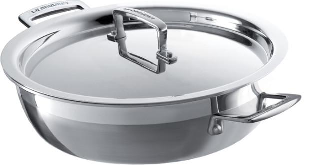 Le Creuset 3 Ply Stainless Steel Shallow Casserole