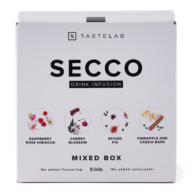 Secco Mixed Box Drink Infusion, Pack of 8 packaging