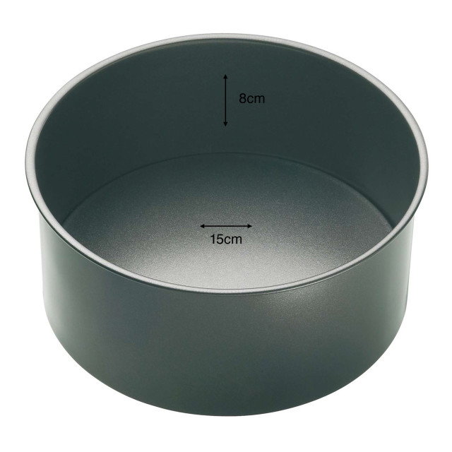 Master Class Non-Stick Loose Base Deep Round Cake Pan, 15cm
