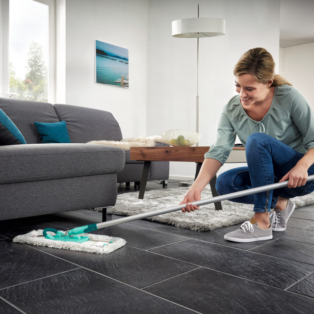 Lifestyle image of Leifheit Profi XL Floor Sweeper With Handle