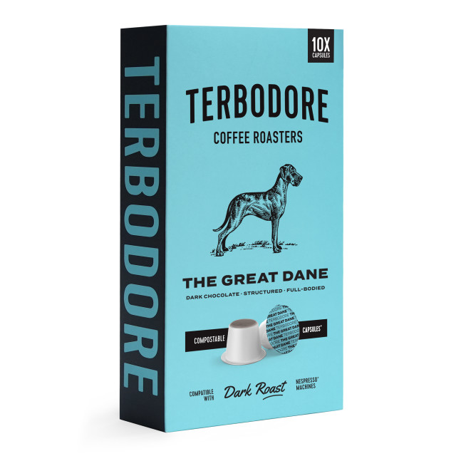 Terbodore The Great Dane Coffee Capsules, Pack of 10
