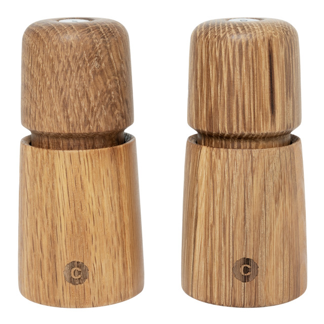 Crushgrind Stockholm Oak Grinders, Set of 2