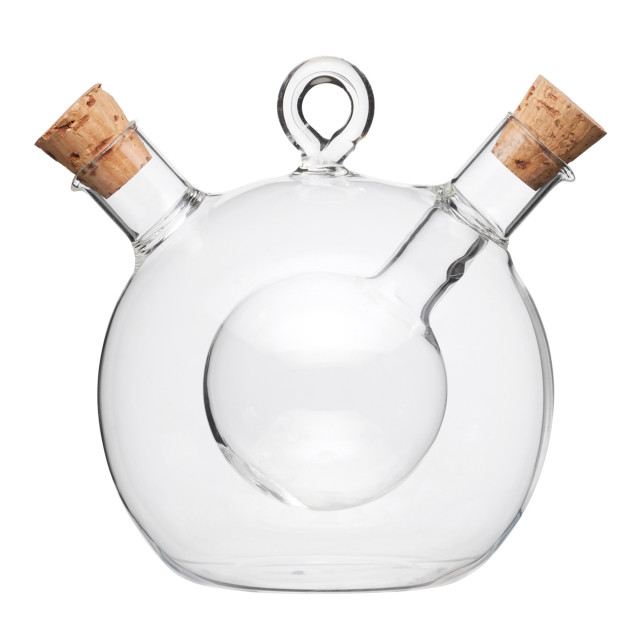 KitchenCraft World of Flavours Dual Oil and Vinegar Pourer - Round