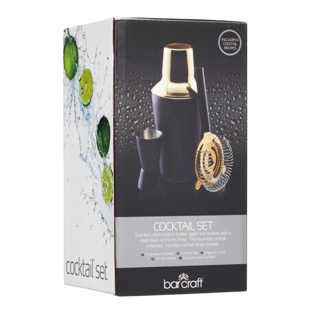 KitchenCraft BarCraft Three Piece Cocktail Set packaging
