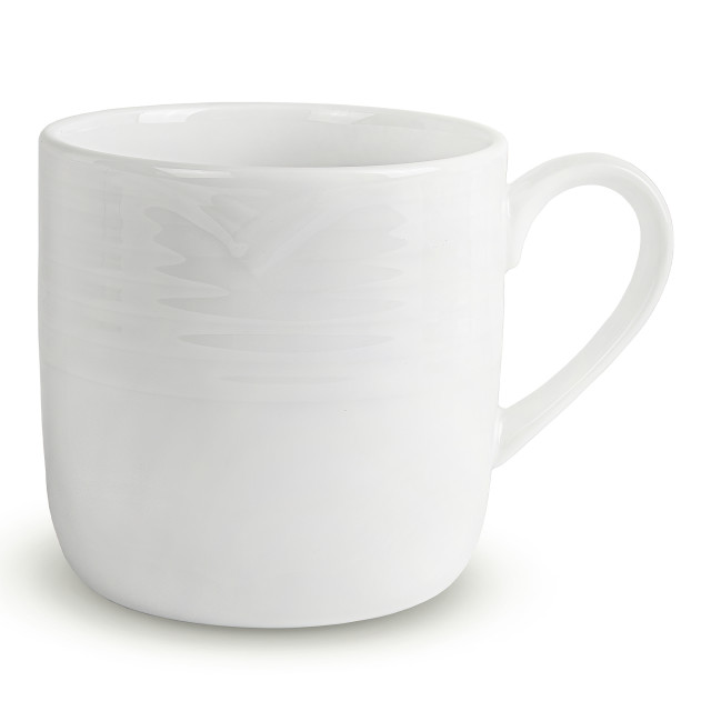 Noritake Arctic White Coffee Mugs, Set of 4