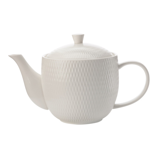 Pack Shot image of Maxwell & Williams White Basics Diamonds Teapot, 800ml
