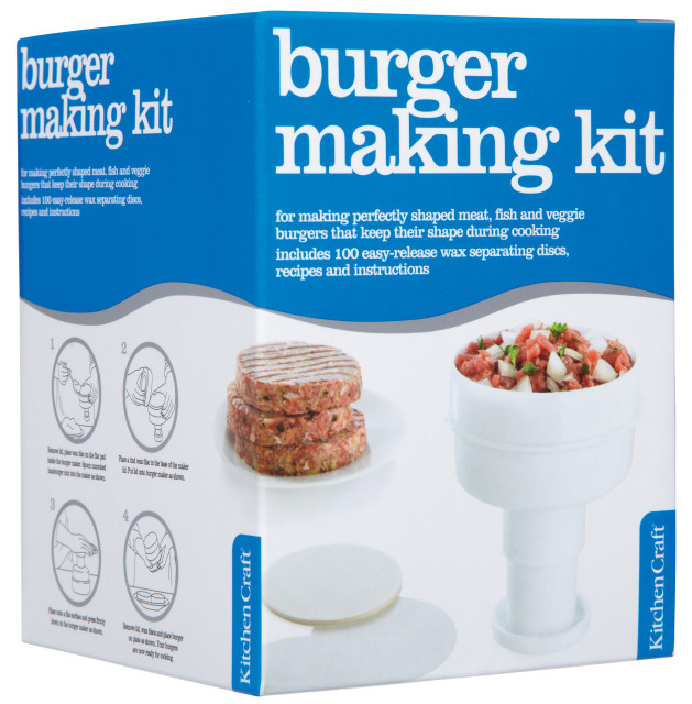 KitchenCraft Burger Maker With 100 Wax Discs
