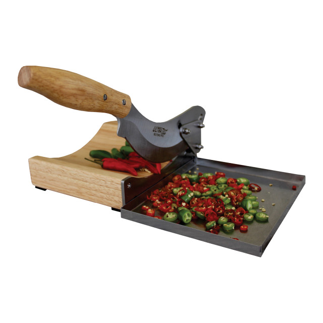 UltraTec Pro Radiused Biltong Cutter With Tray with chilli