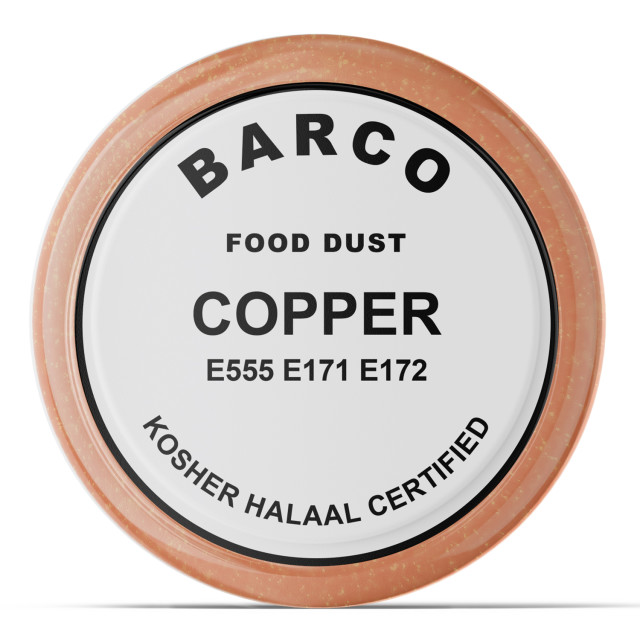 Barco Sparkly Pearlescent Food Colouring Powder, 10ml Copper