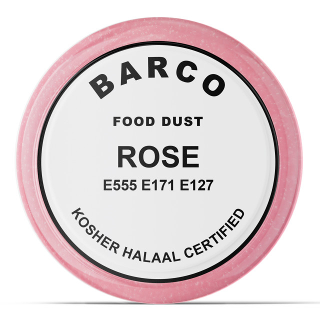 Barco Sparkly Pearlescent Food Colouring Powder, 10ml Rose