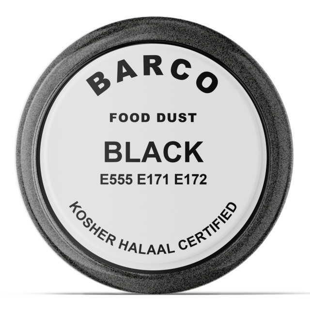 Barco Sparkly Pearlescent Food Colouring Powder, 10ml Black