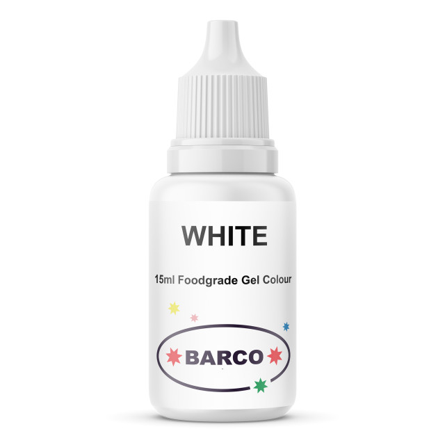 Barco Gel Food Colouring, 15ml White