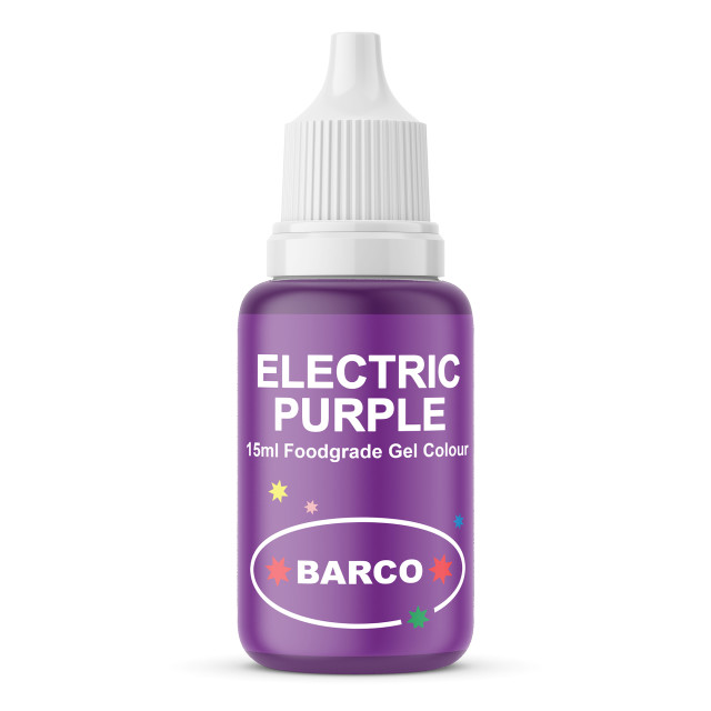 Barco Gel Food Colouring, 15ml Electric Purple