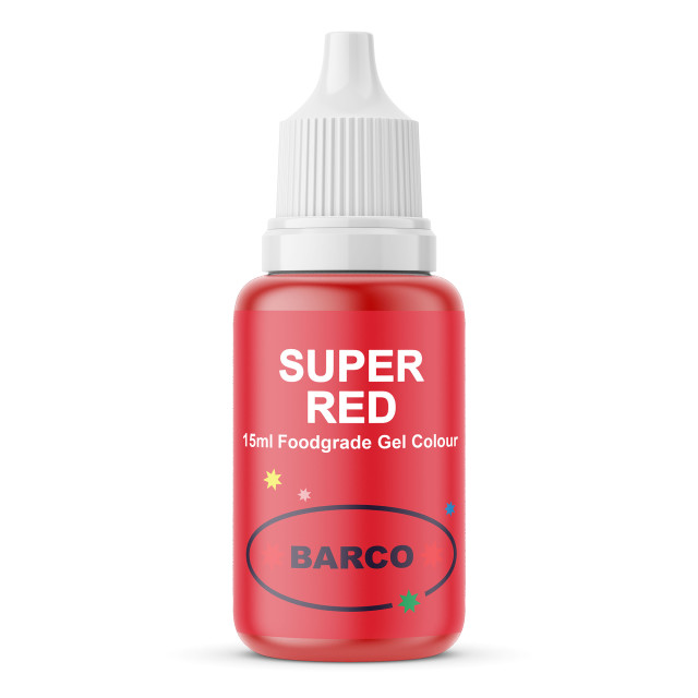 Barco Gel Food Colouring, 15ml Super Red