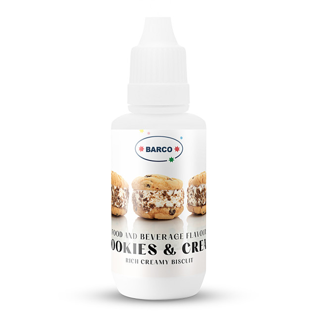 Barco Food Flavouring, 30ml - Cookies and Cream