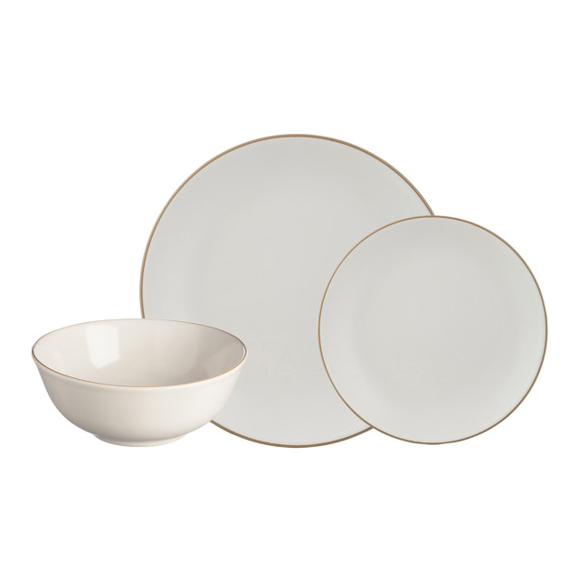 Mason Cash Classic Collection Dinner Set, 12-Piece - Cream