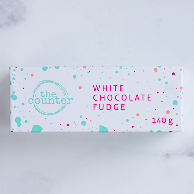 The Counter White Chocolate Fudge, 140g product shot