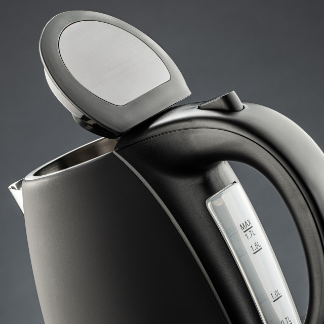 Russell Hobbs Cordless Kettle, 1.8 Litre Matte Black lid detail
