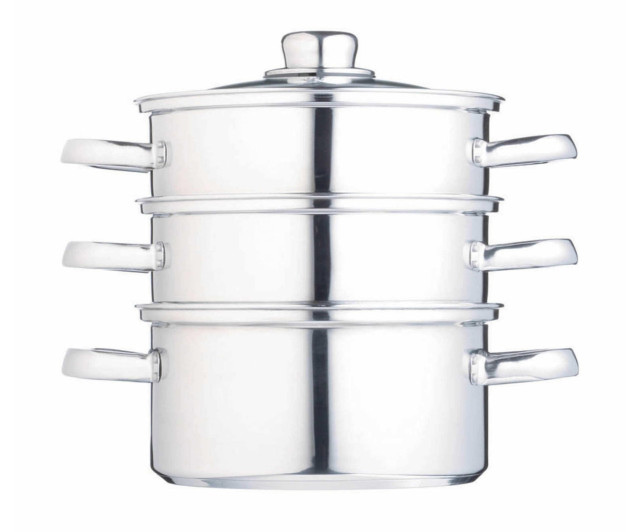 KitchenCraft Stainless Steel Three Tier Steamer
