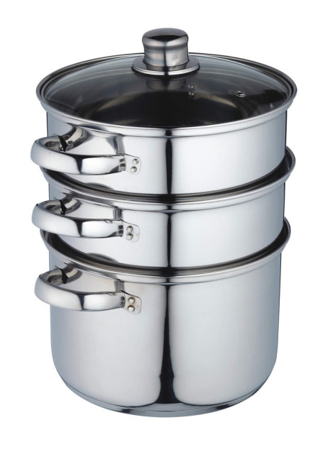 KitchenCraft Stainless Steel Three Tier Steamer