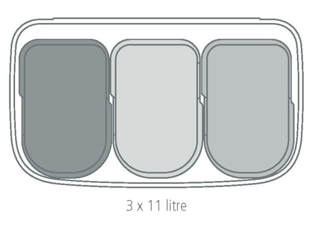 Brabantia Bo Trio Touch Bin, 33L