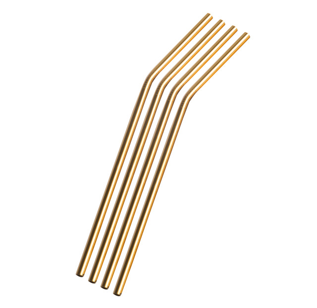 Pack Shot image of Nicolson Russell Stainless Steel Straws, Set of 4