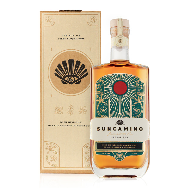 Suncamino Floral Rum, 500ml packaging