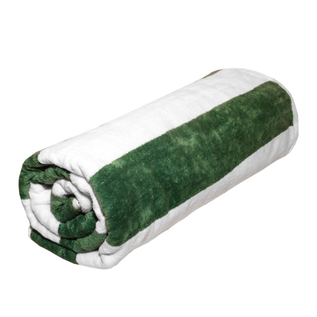 Terry Lustre Velour Striped Pool Towel - Fern Product Image