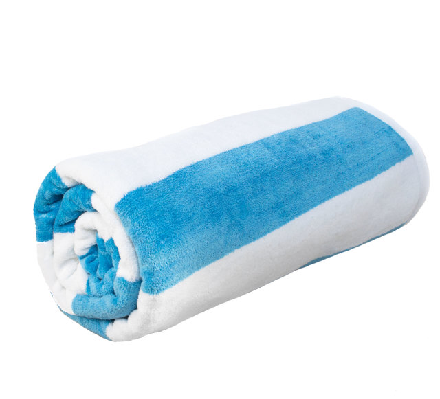 Terry Lustre Velour Striped Pool Towel