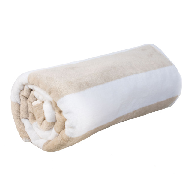 Pack Shot image of Terry Lustre Velour Striped Pool Towel