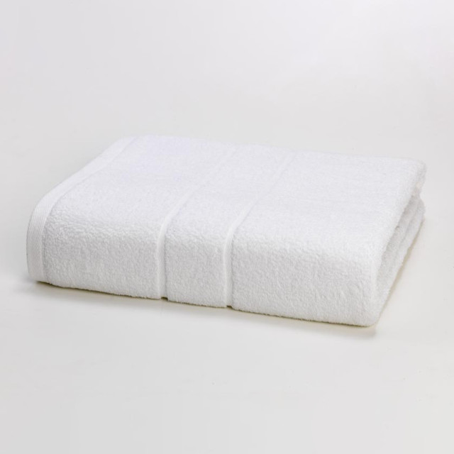 Terry Lustre 525gsm Jumbo Bath Sheet white product shot 