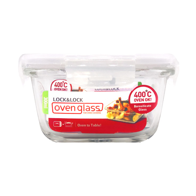 LocknLock Euro Square Glass Container