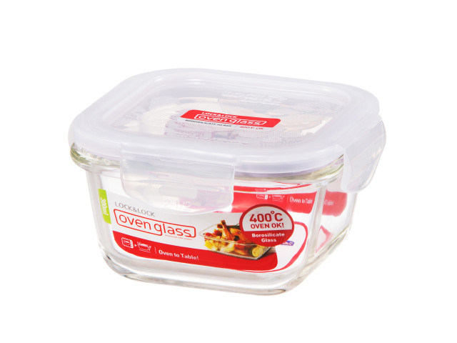 LocknLock Euro Square Glass Container