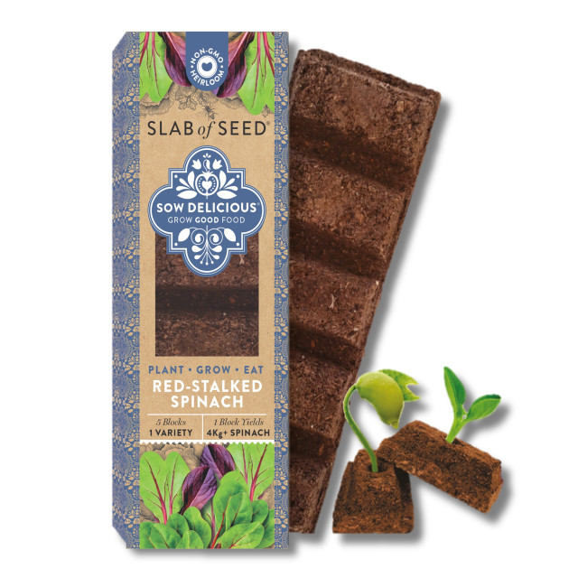 Slab of Seed Pure Red-Stalked Spinach