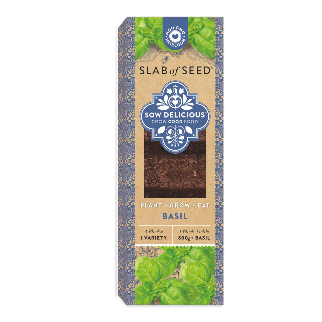 Sow Delicious Planting Chocolate Pure Basil packaging