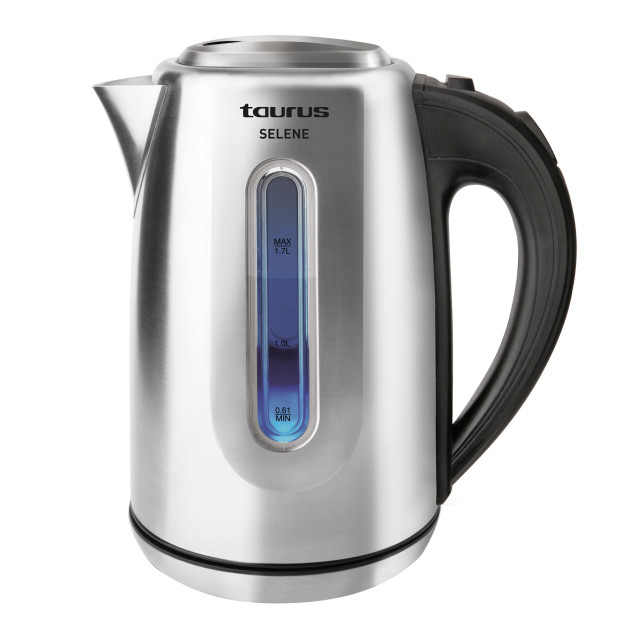 Taurus Selene Brushed Stainless Steel Cordless Kettle, 1.7L