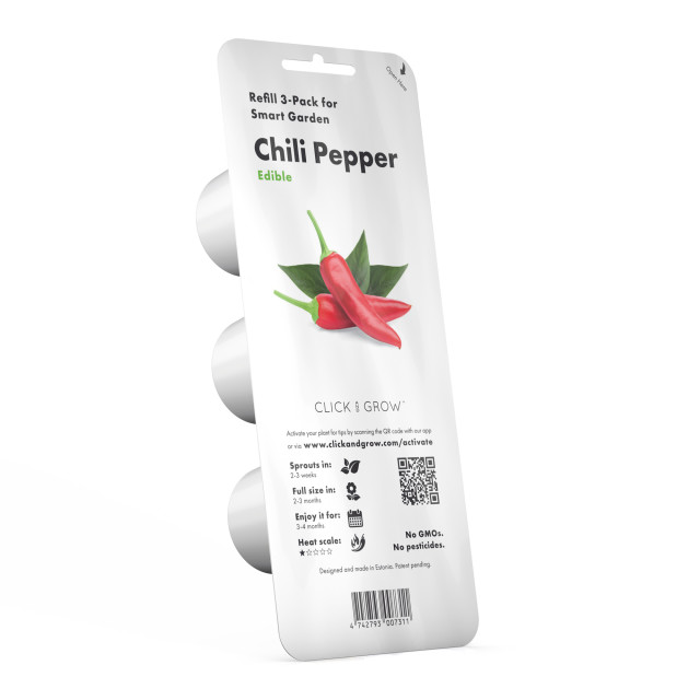 Click & Grow Chilli Pepper Seed Pod Refill for Smart Garden, Pack of 3