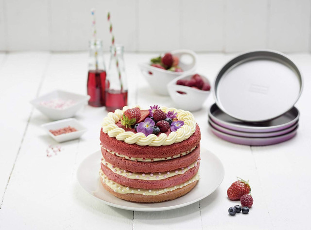 Lifestyle image of Zenker Creative Studio Layer Cake Rounds, Set of 4