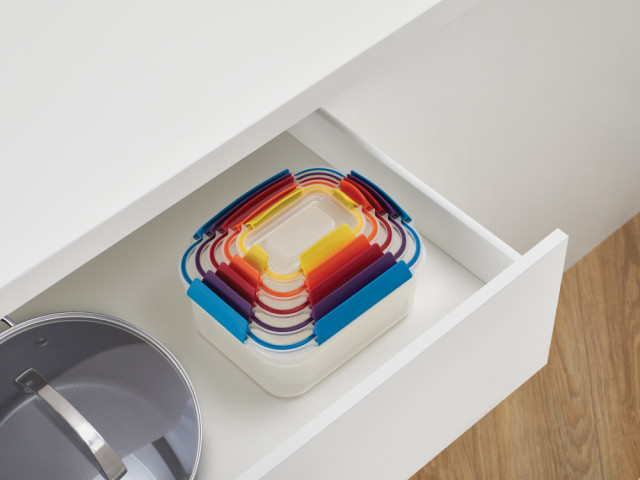 Joseph Joseph Nest Lock Storage Container Set, 5 piece in a drawer