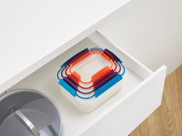 Joseph Joseph Nest Lock Storage Container Set, 4 piece in a drawer