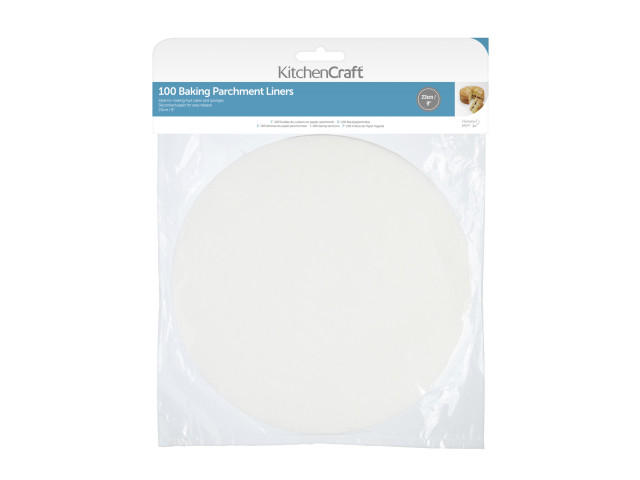 KitchenCraft Non-Stick Round Baking Tin Liner Sheet - 23cm