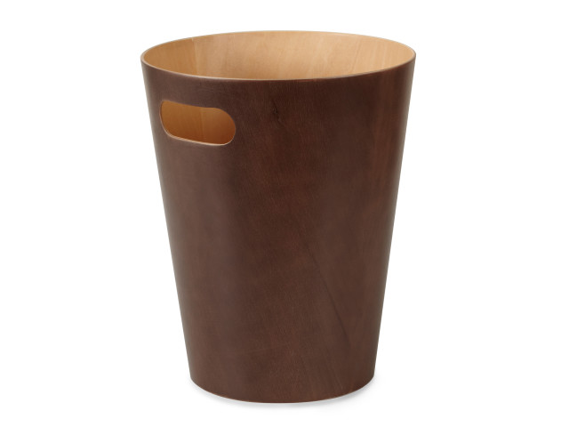 Umbra Woodrow Two-Tone Plywood Bin, espresso