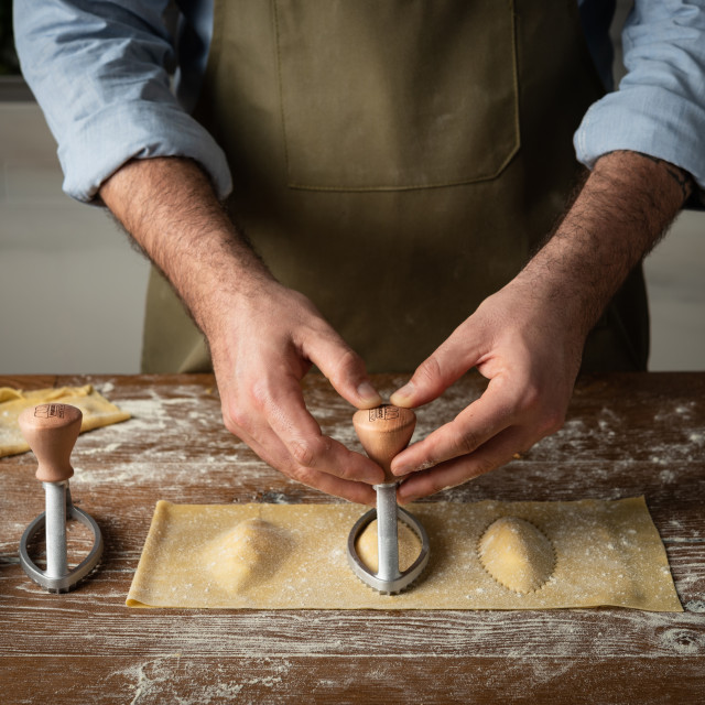Lifestyle image of Marcato Classic Oval Ravioli Stamp