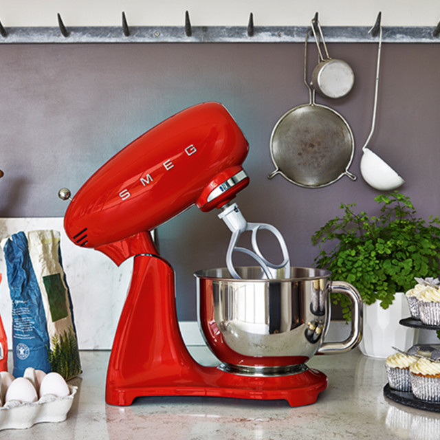 Lifestyle image of Smeg Full Colour Retro 4.8L Stand Mixer