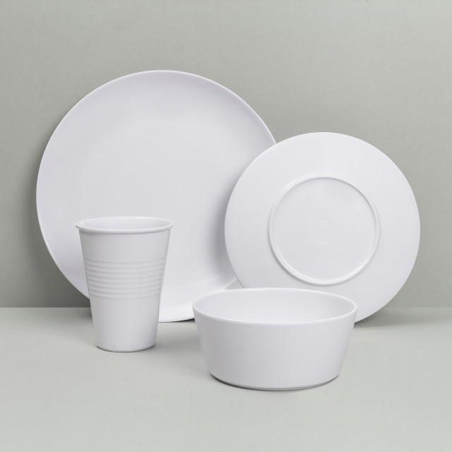 Lifestyle image of Home Classix Round Melamine Taper Bowl, 15cm