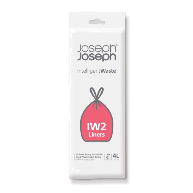 Pack Shot image of Joseph Joseph IW2 Compostable 4L Caddy Liners, Pack of 50