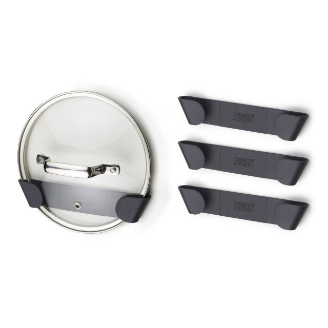 Joseph Joseph CupboardStore Pan Lid Holders, Set of 4, with lid for scale