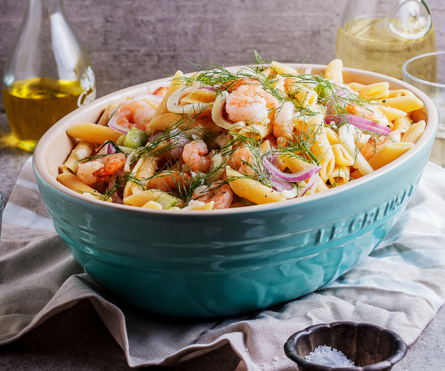 Lifestyle image of Le Creuset Stoneware Oval Serving Bowl, 3.2L