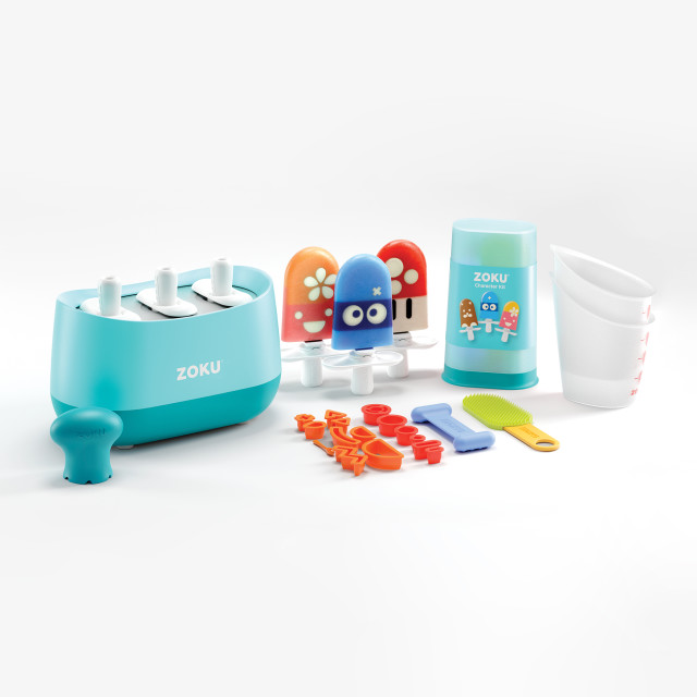 Zoku Trio Quick Pop Maker blue Detail shot